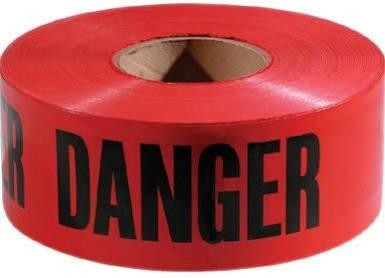 Empire 77-1004 Danger Safety Barricade Tape 3 in X 1000 ft