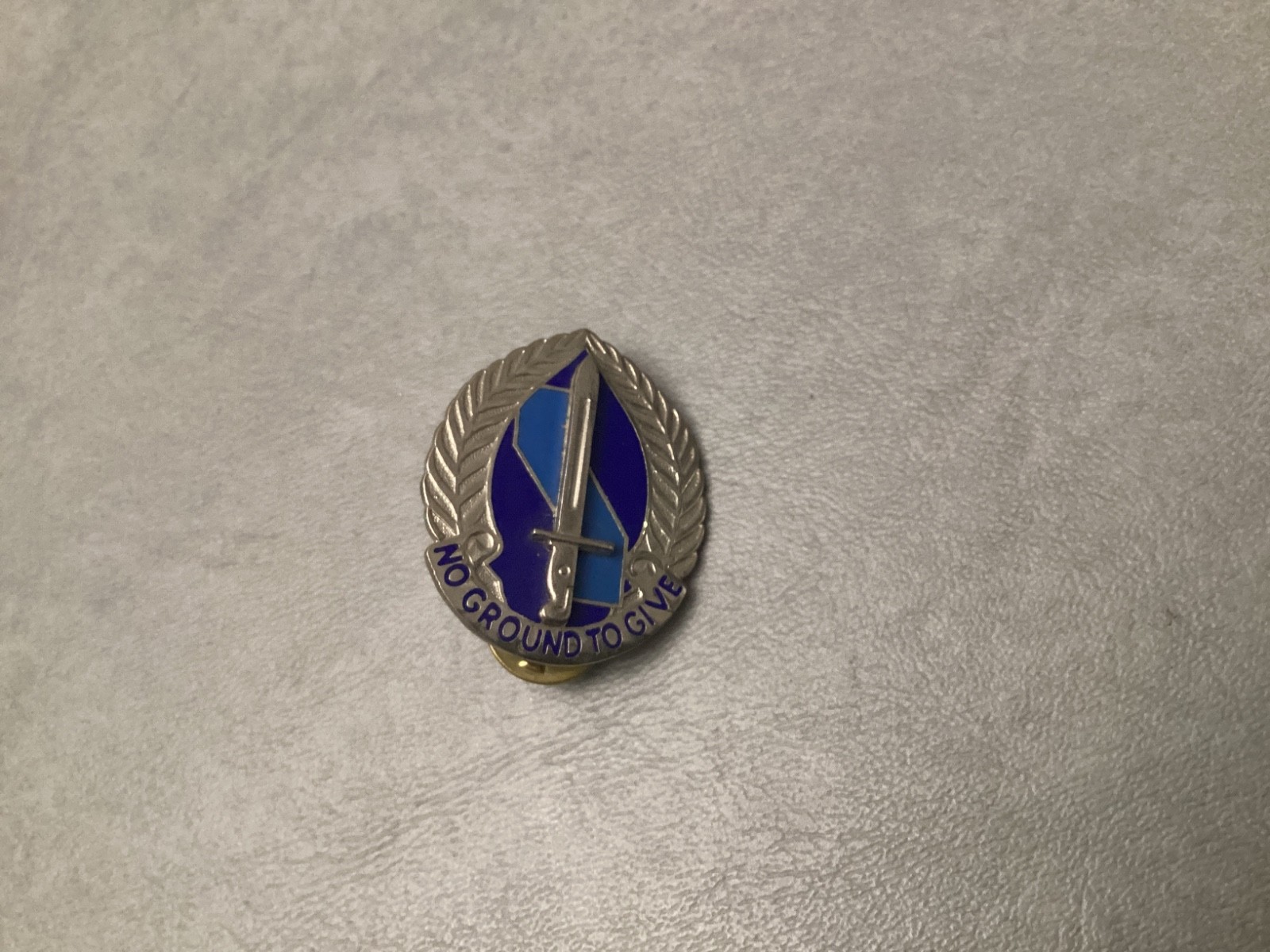 1980's 193rd Infantry Brigade No Ground To Give U.S. Army Pin-NEW/UNUSED