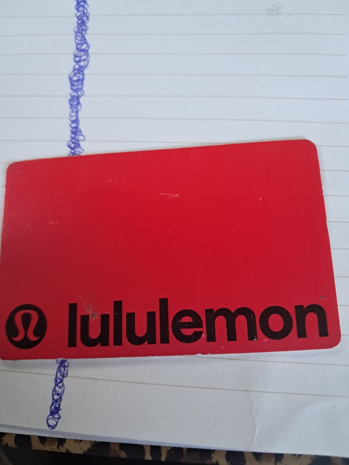 lululemon gift card amount $27.06