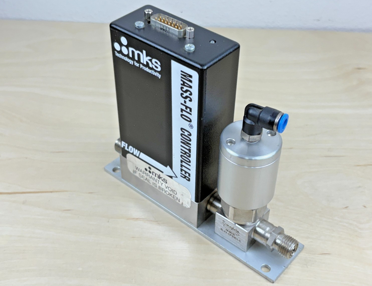 MKS 2179BX52CG1BV Mass Flow Controller Meter, 500 sccm, Swagelok 6LVV-DP6901-C