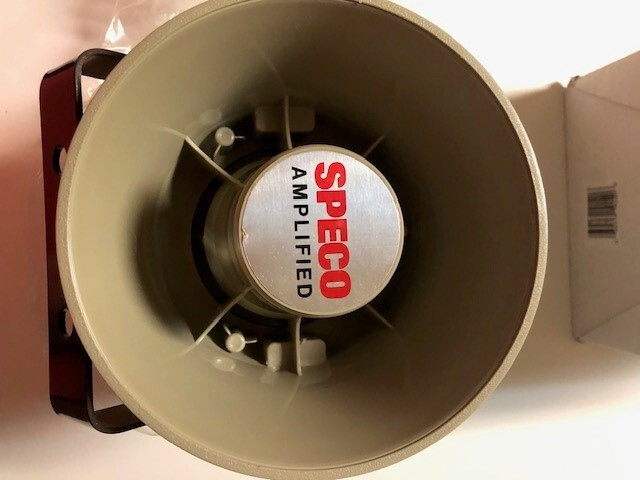 Speco ASPC20 20W 6i nch iWeatherproof Amplified PA Speaker for Digital Deterrent