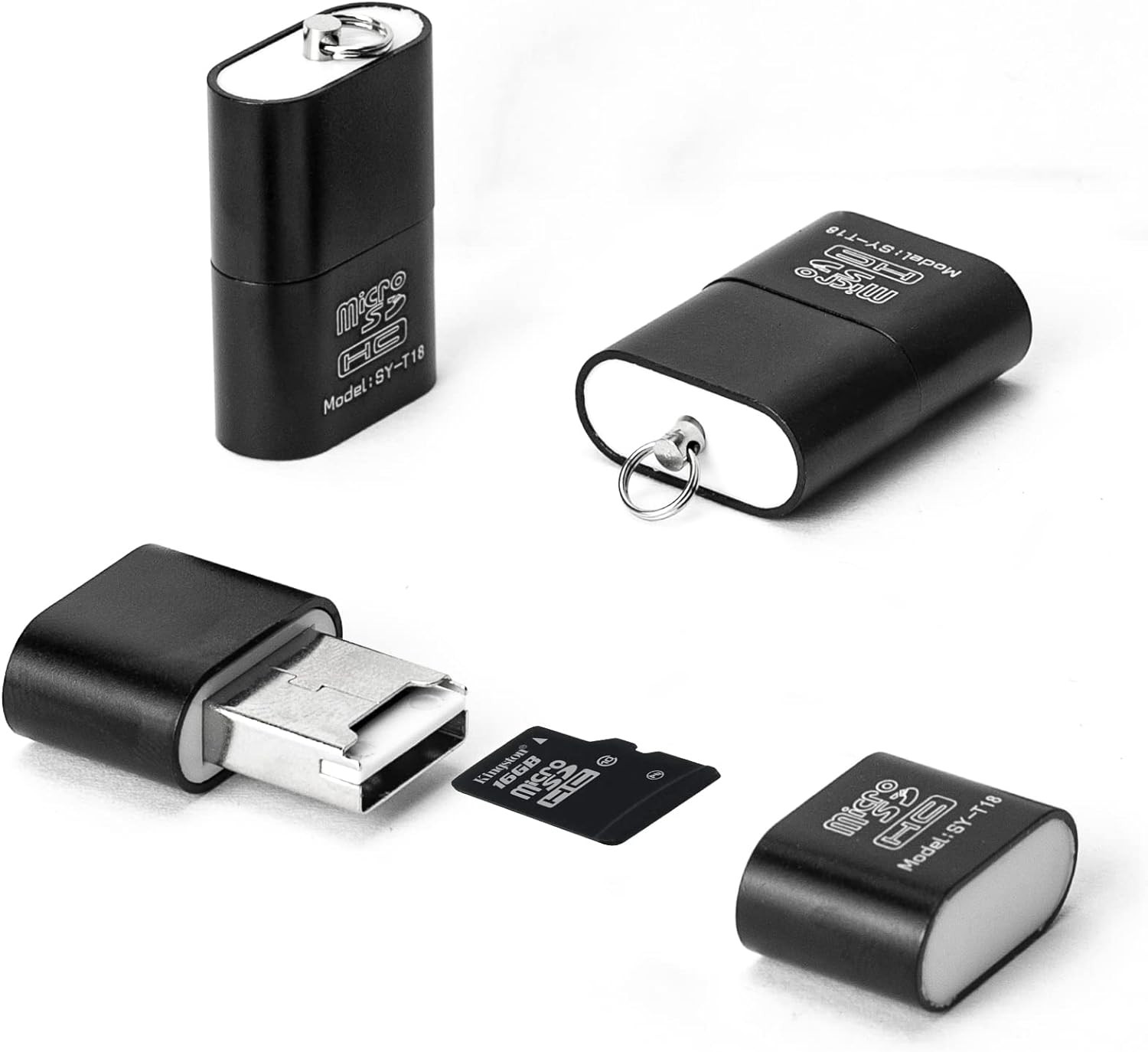 [3 Pack] Card Reader for Android,Micro SD Card to USB Adapter, TF Card Reader wi