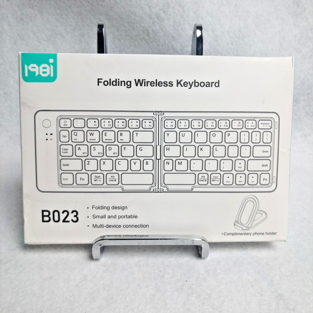 Mini Foldable Bluetooth Keyboard with Touchpad Wireless Phone Tablet NIOB