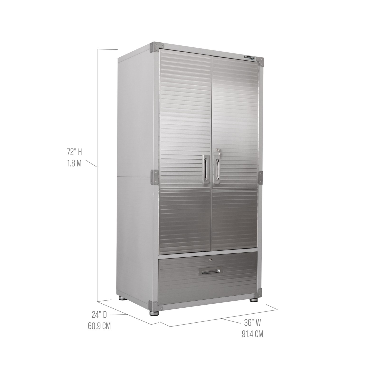 Seville Classics UltraHD® Storage Cabinet with Bottom Drawer