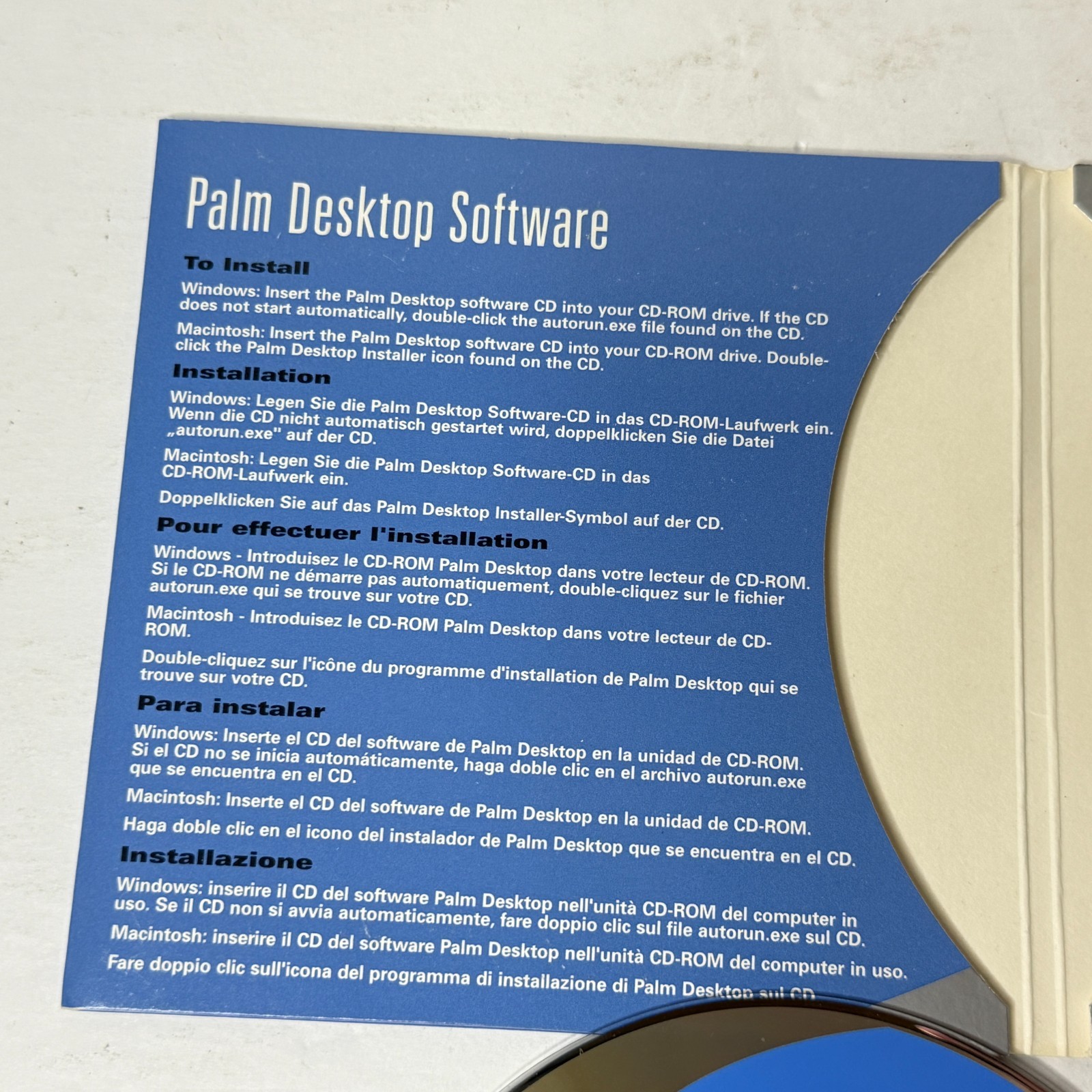 Vintage Palm m500 Series Phone Desktop Software DataViz Windows CD-ROM PC *B2G2*