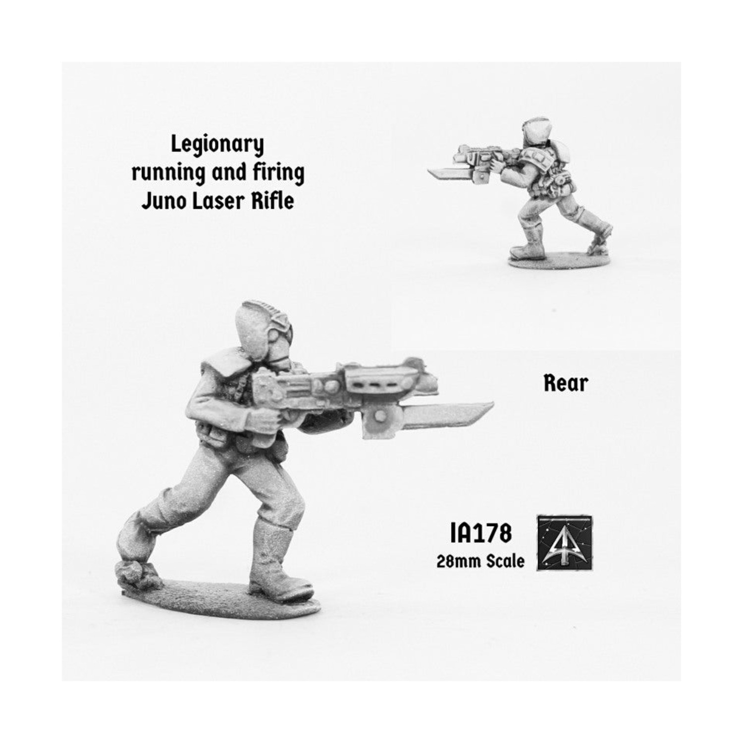 Legionary Running and Firing Juno 2Mw Laser Rifle Pack New