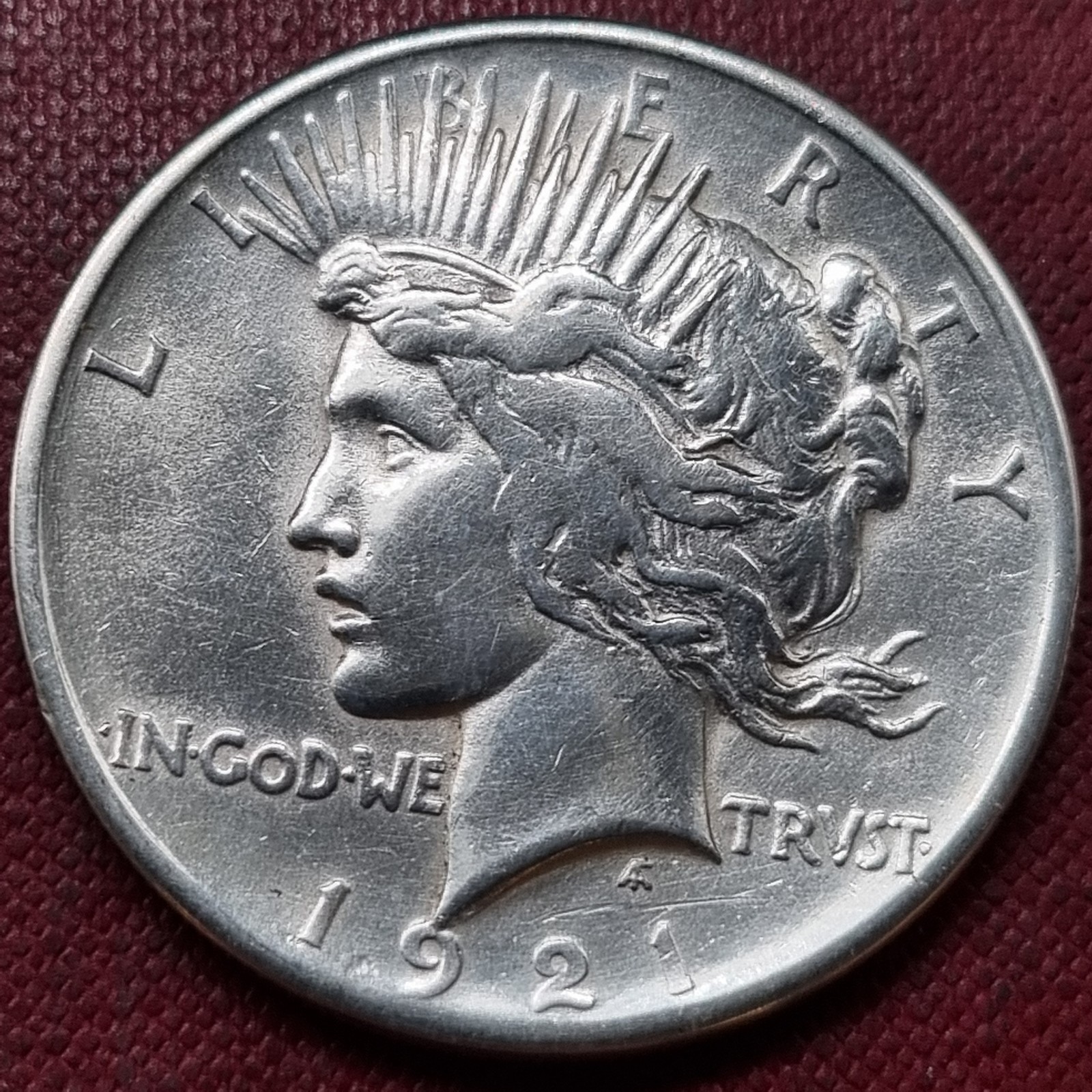 1921 Peace Dollar 1$ AU Details #98447