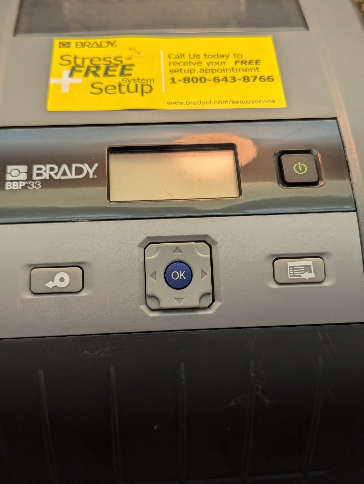 Brady BBP33 Industrial Label Printer