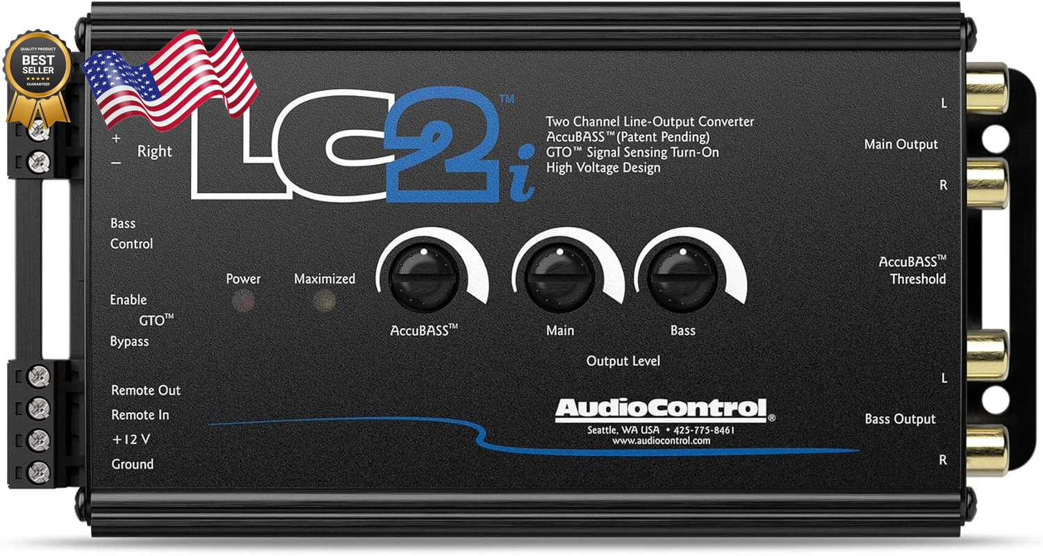 Lc2I 2 Channel Line Out Converter with Accubass and Subwoofer Control FREE SHIP