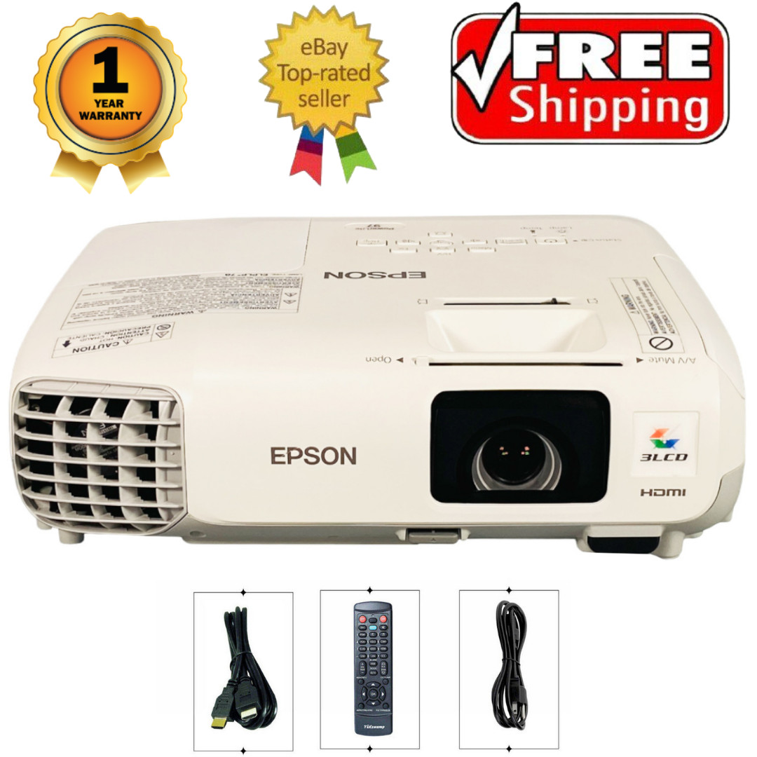 Epson PowerLite 97 3LCD Projector - 2700 ANSI HD 1080i HDMI, Accessories