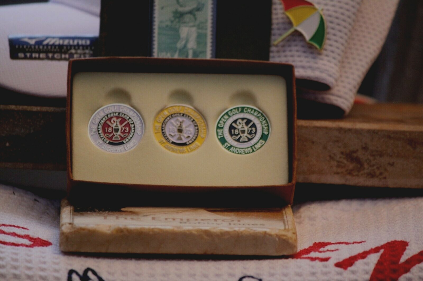 St Andrews Combo 1873 Ball Markers Banner 3 Pack - The Old Course