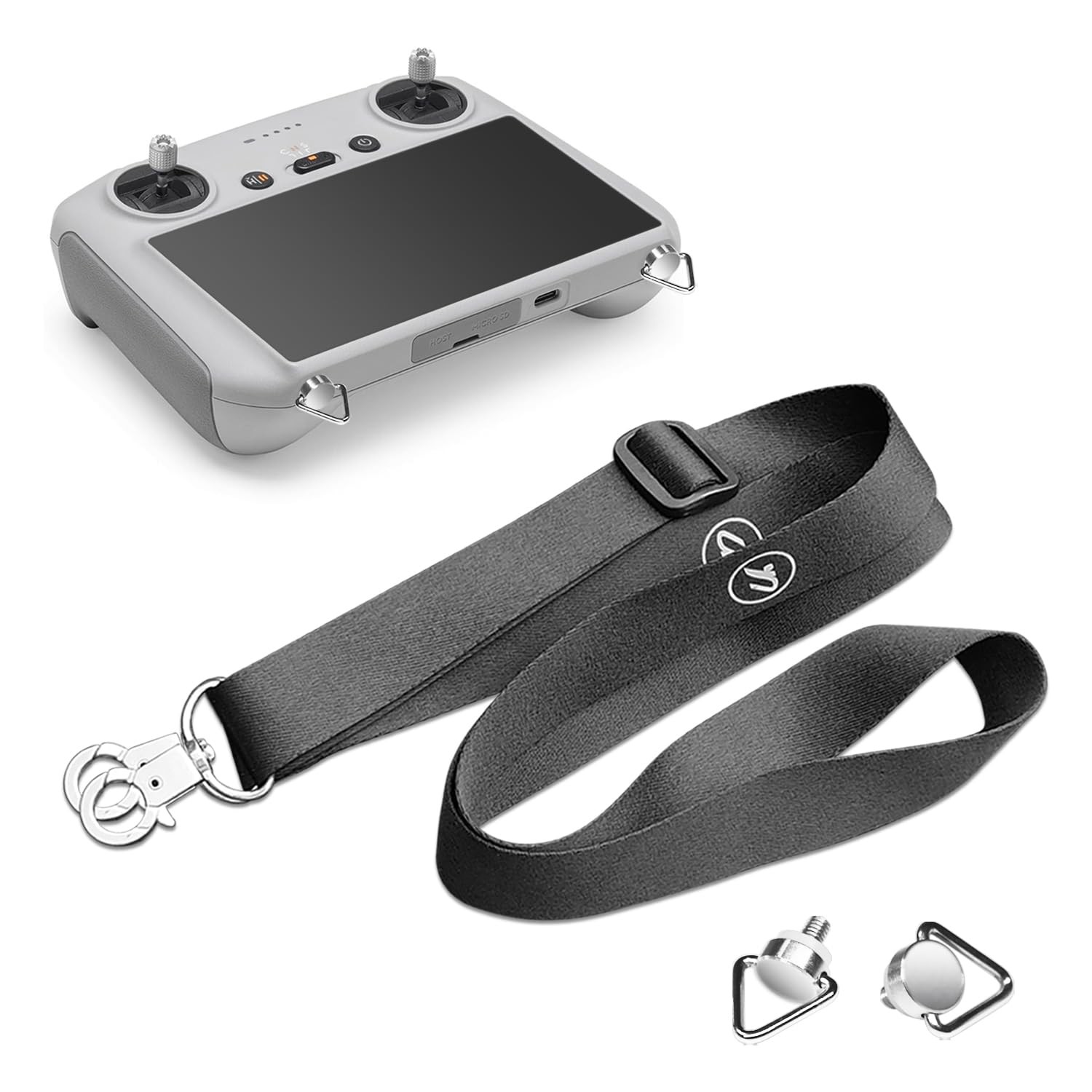 Arzroic Lanyard Neck Strap for DJI RC/RC 2/RC Pro, Mini 5/4/3 One Size, Black