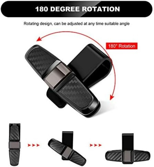 Eyewear Storage Solutions: 4 Pcs Sunglasses Holders for Convenient Car Visor Use