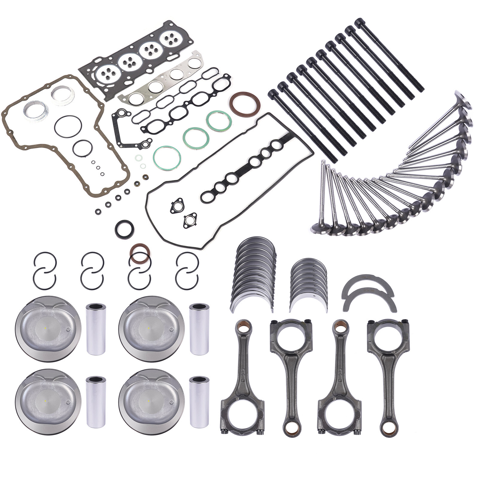 Engine Rebuild Overhaul Kit For Toyota Celica Corolla Matrix Pontiac Vibe 1ZZFE