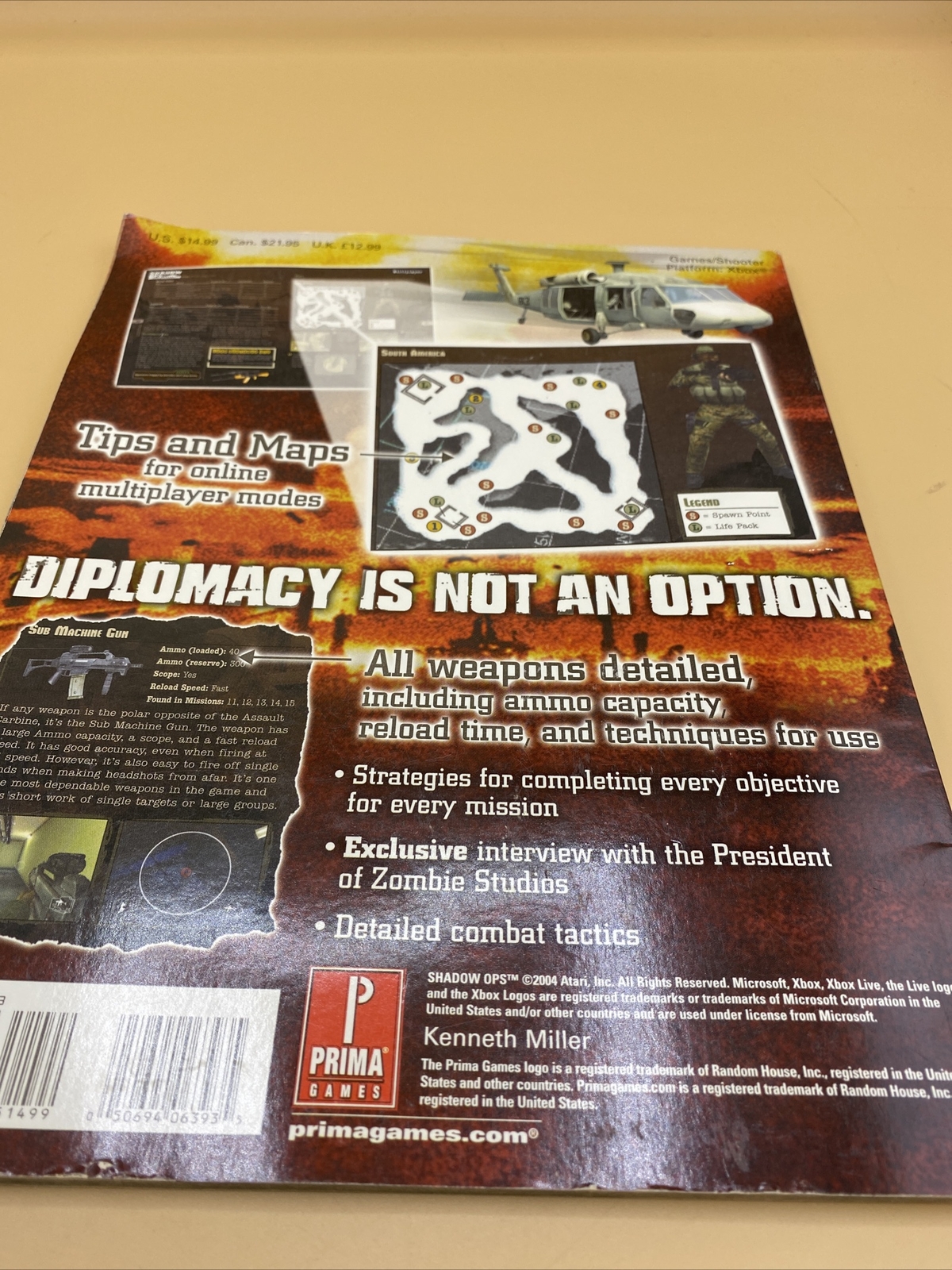 Shadow Ops Red Mercury Official Strategy Guide - Original Xbox Video Game