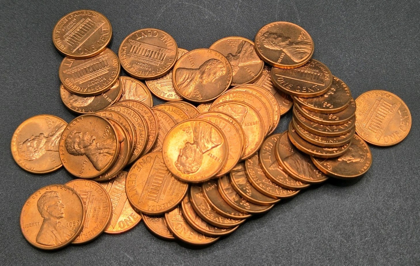 Roll of (50) 1959-D Lincoln Memorial Cents | UNCIRCULATED