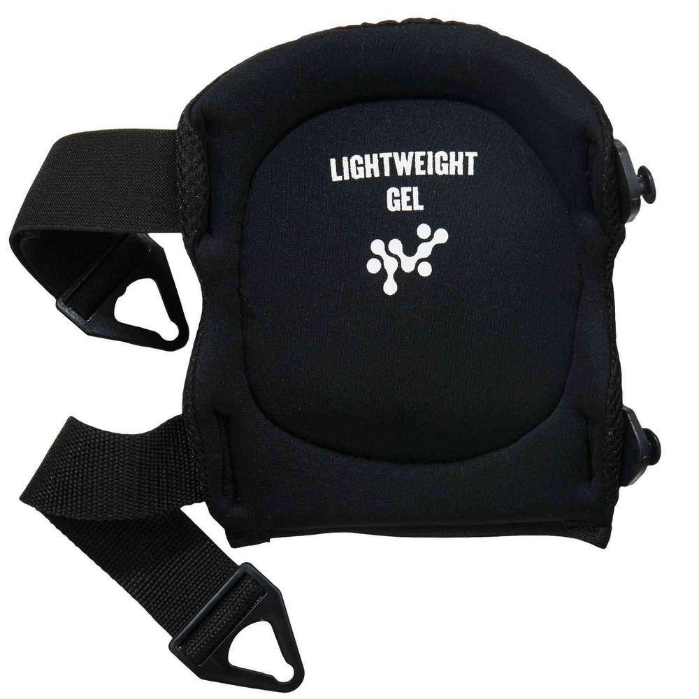 Black Short Cap Lightweight Gel Knee Pads