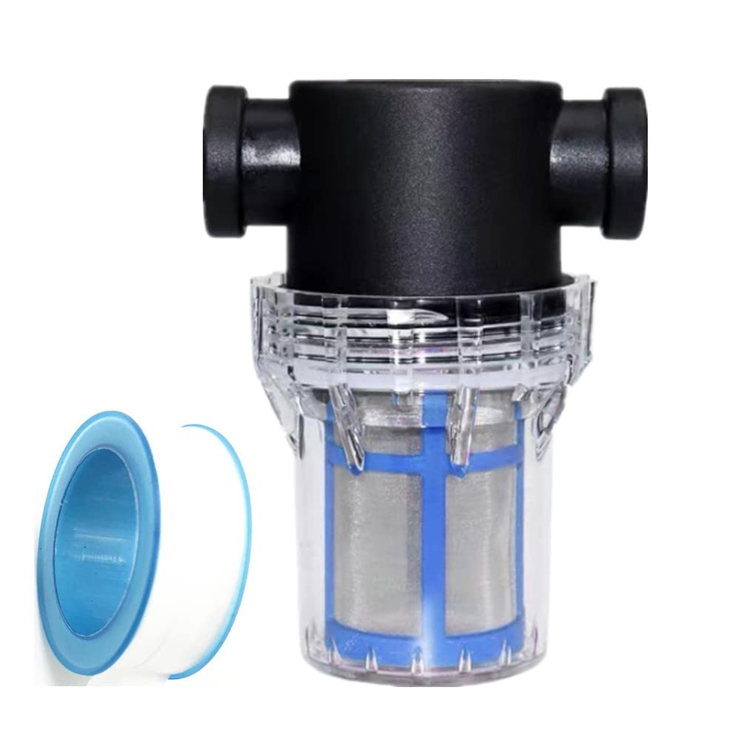 3/4in Inline Sediment Filter Strainer 100 Mesh Garden Hose RV Pressure Washer