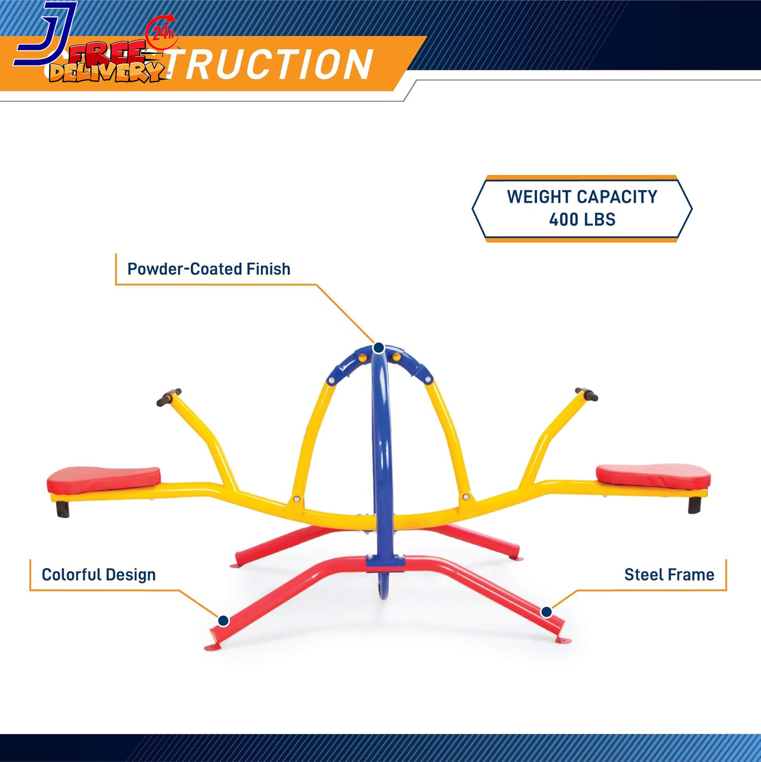 Indoor & Outdoor Playground Equipment Teeter Totters, 360 Spinning Seesaw, Swing