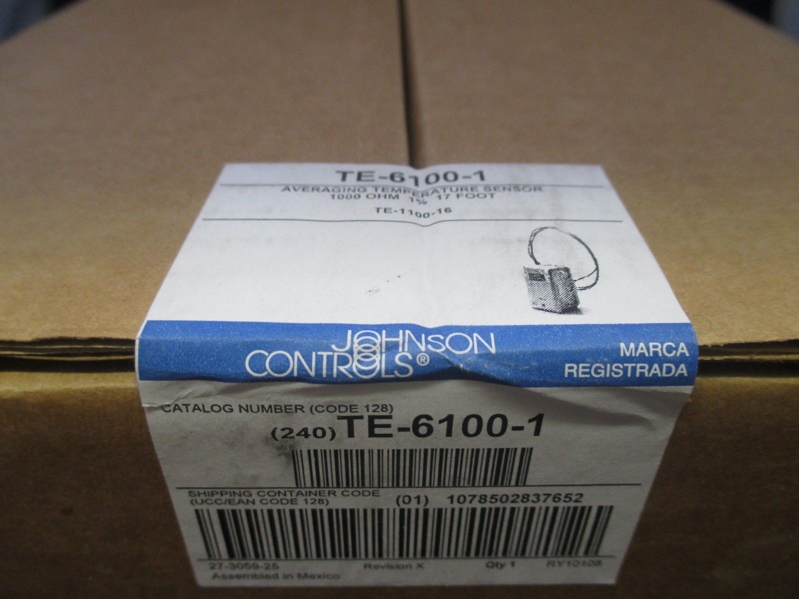 Johnson Controls TE-6100-1 Temperature Sensor new