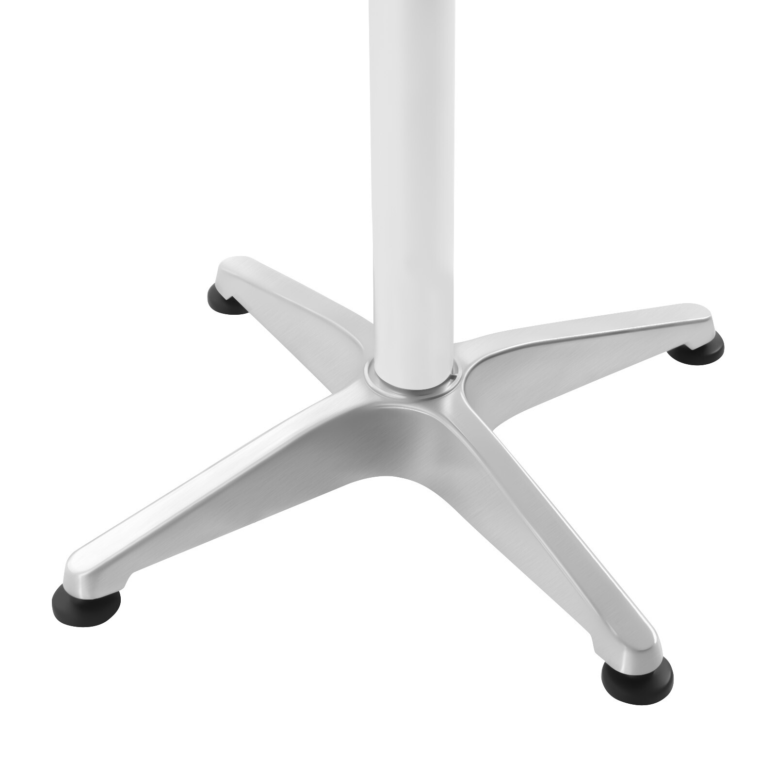 Versatile Round Bistro Table with Metal Base and Adjustable Height