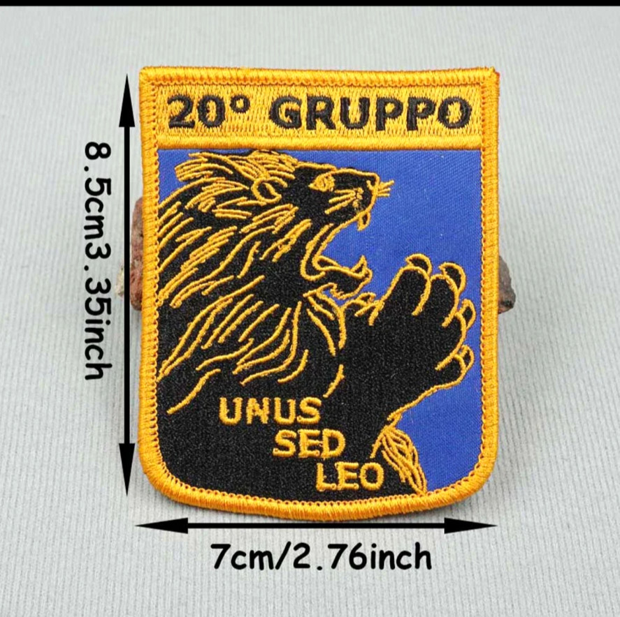 20TH SQUADRON (20 GRUPPO) OCS (F-104 STARFIGHTER) EMBROIDERED IRON-ON PATCH.
