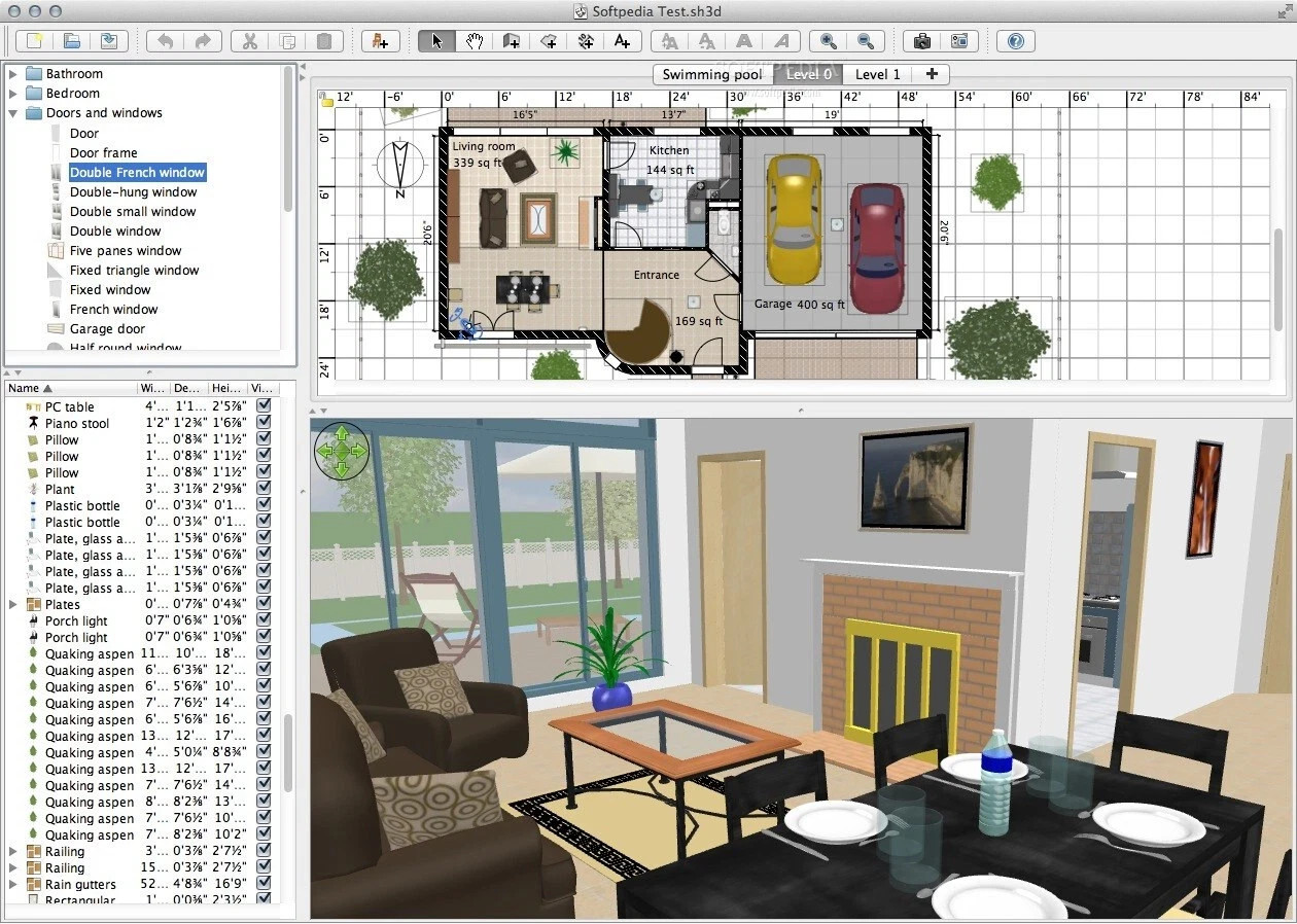 Sweet Home 3D Graphic Interior Design Architect Software 2026 Windows/Mac USB