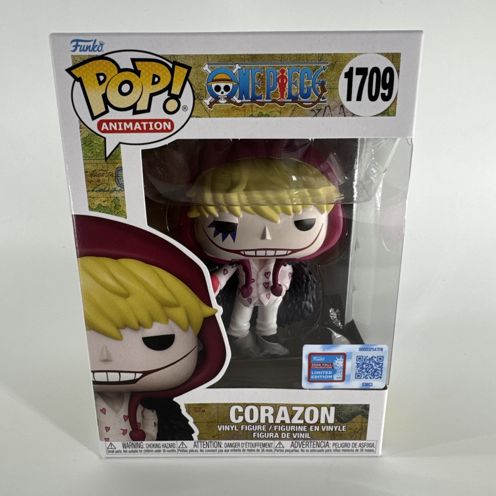 NEW FUNKO POP ONE PIECE CORAZON 1709 EXCLUSIVE NYCC COMIC CON