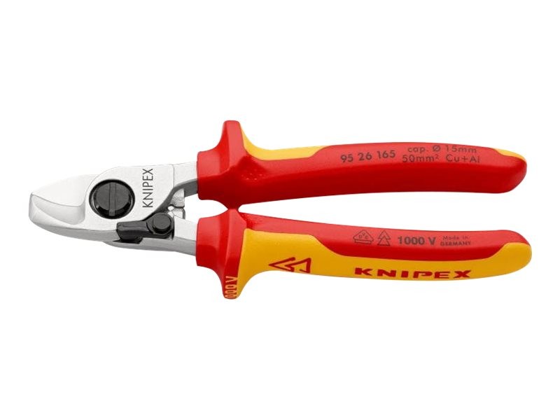 Knipex Cable Shear with Opening Spring Insulation Scissors / 95 26 165