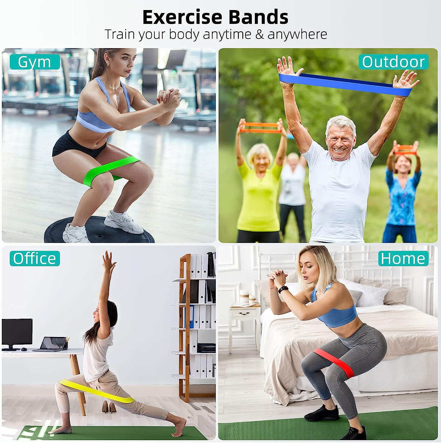 Resistance Bands for Working Out, Elastic Exercice Bands for Physical