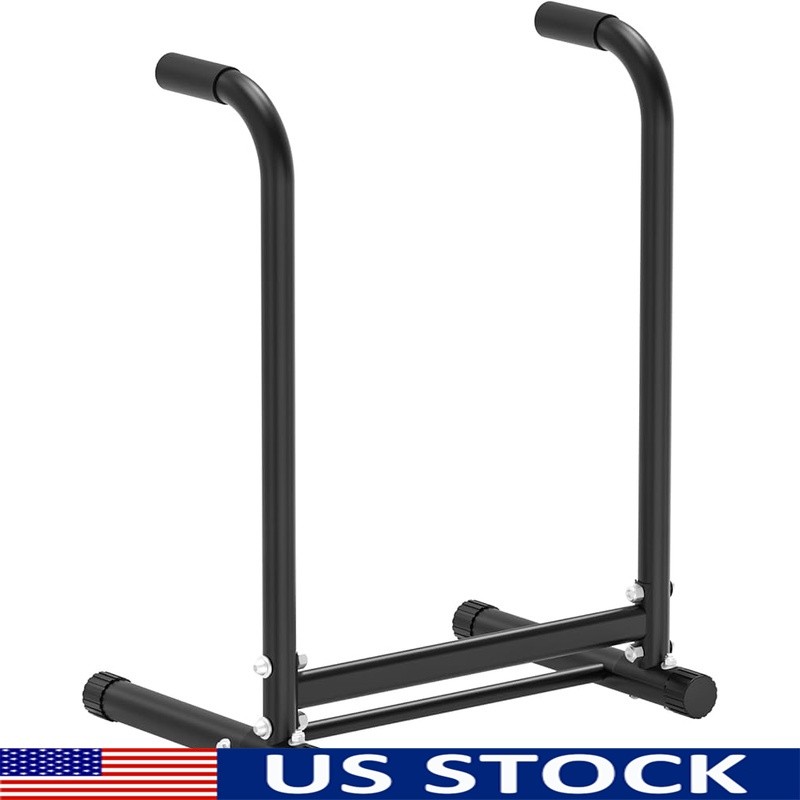 Dip Station Heavy Duty Steel Adjustable Push Up Bars Exercise Fitness Equipment