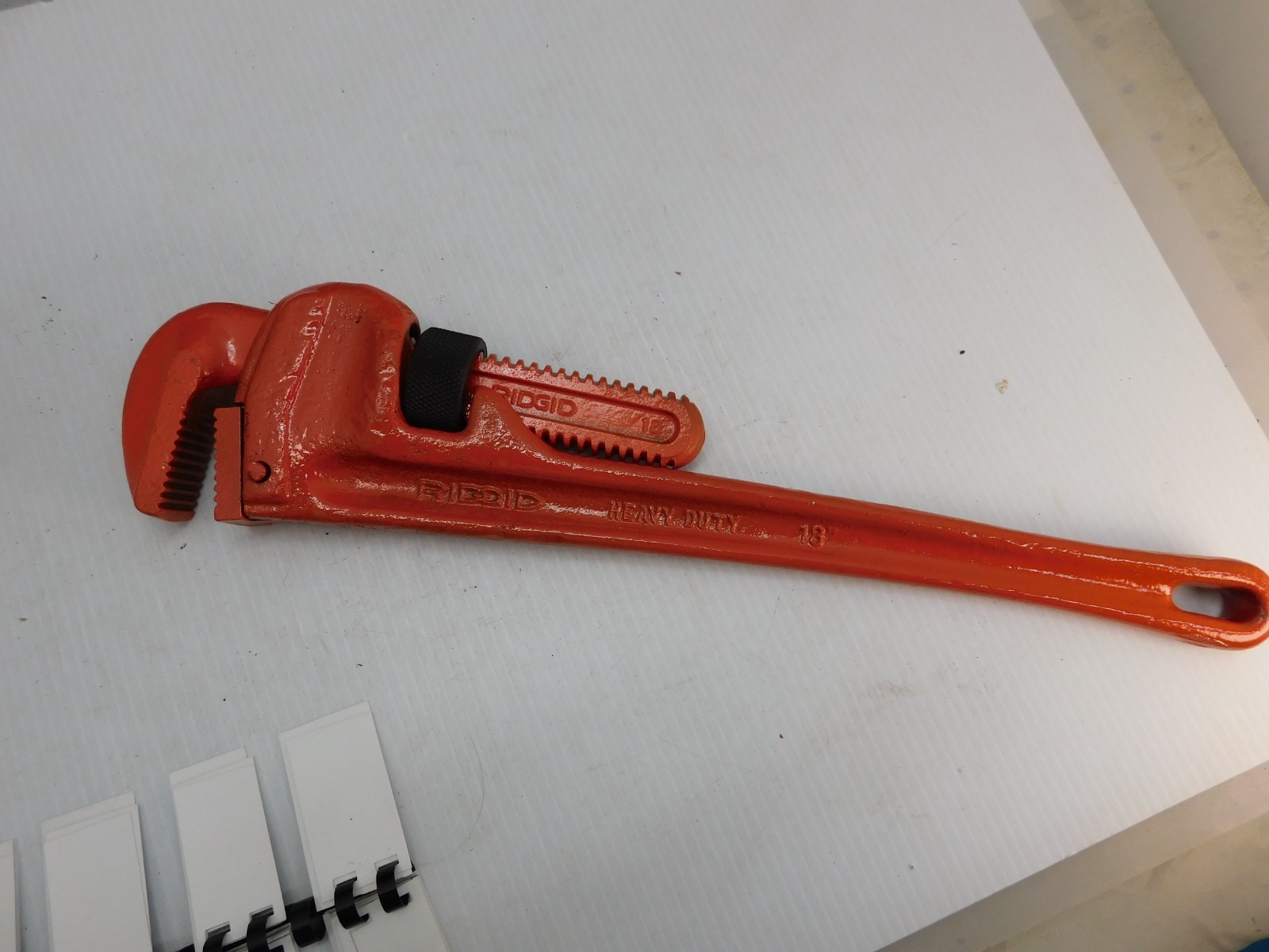 Ridgid 18" Pipe Wrench,  Steel, Heavy Duty, Restored