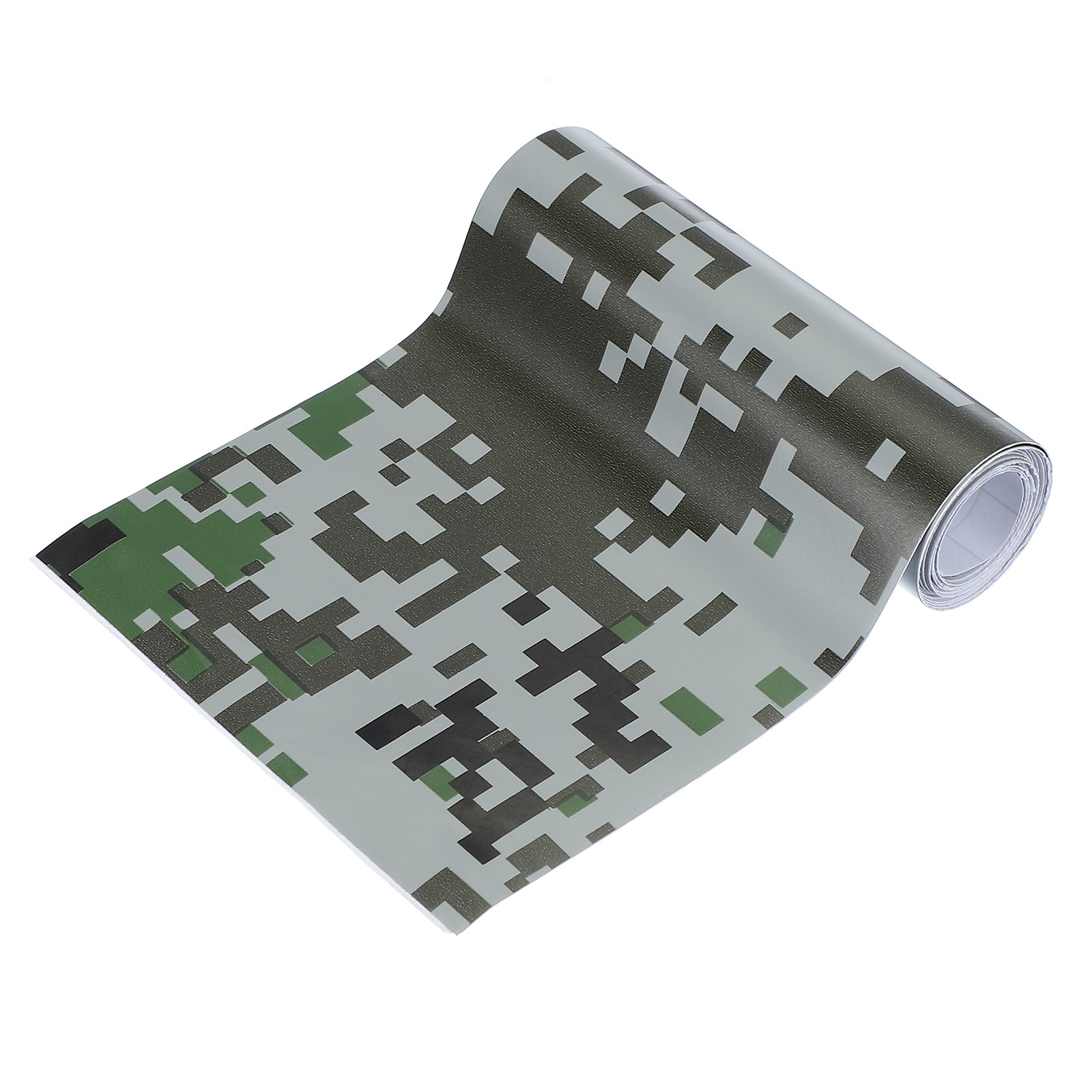 Camo Roll 4"x5ft Self Adhesive Digital Camo Vinyl Wraps, Numeral Green