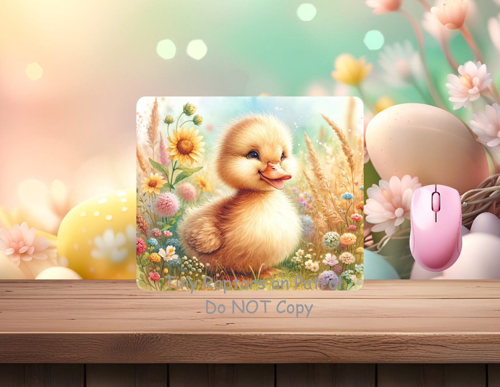 Easter Duck neoprene PC/laptop Mouse Pad, CHOICE, FREE shipping, gifts, spring
