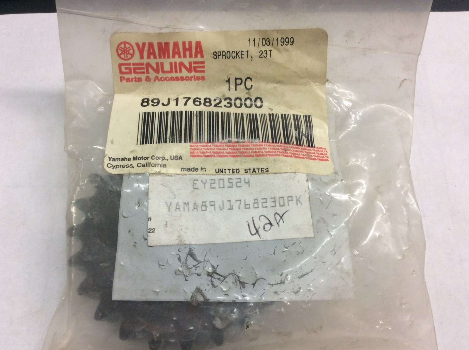 Yamaha Sprocket 89J-17682-30-00 New OEM Upper Chaincase 1997-Vmax 600 XTC