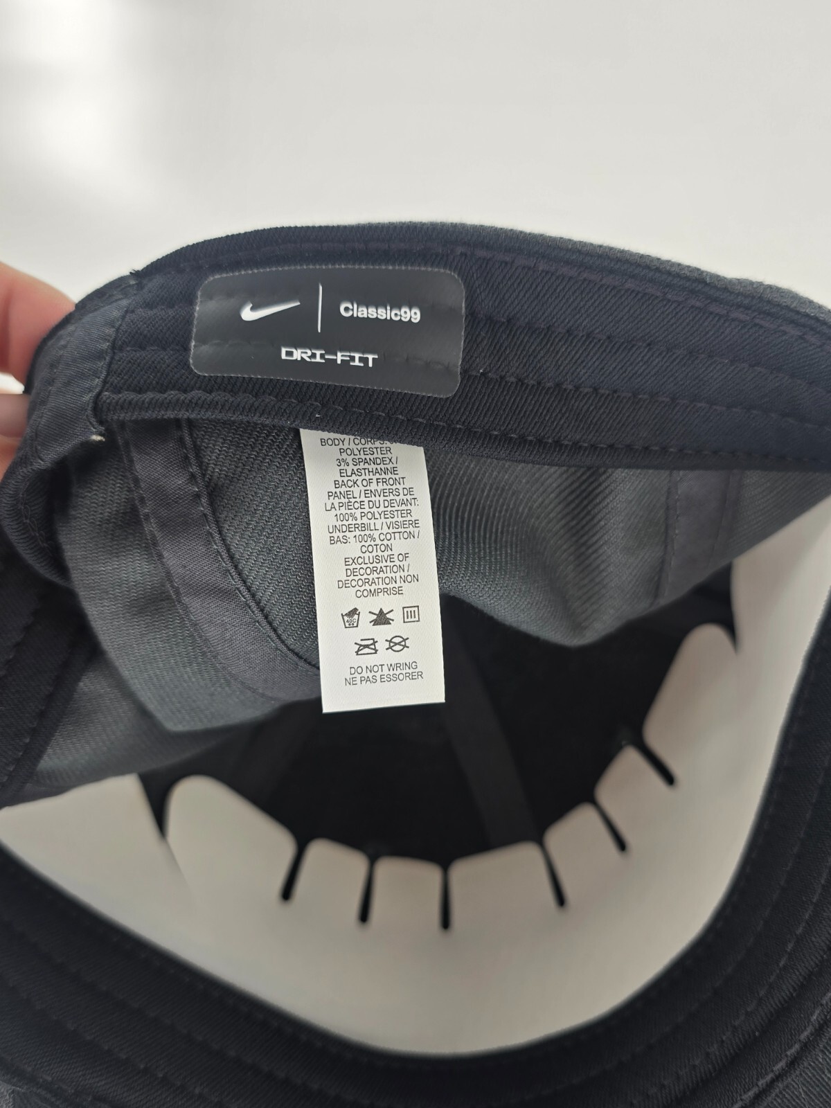 Nike Princeton Tigers Hat Unisex OSFM Gray Classic99 Stretch Dri-Fit Swoosh Flex