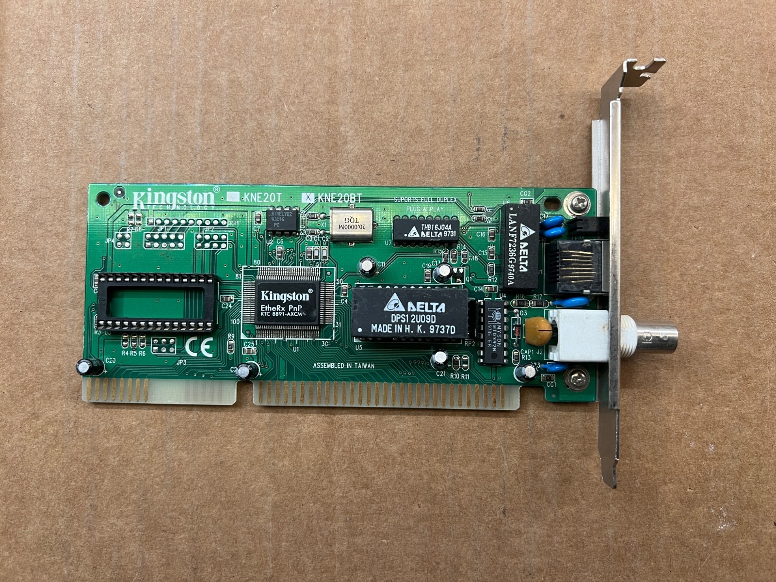 Kingston EtherRx PnP Ethernet, KNE20BT RJ-45  Ten Base T  10BT Network Card
