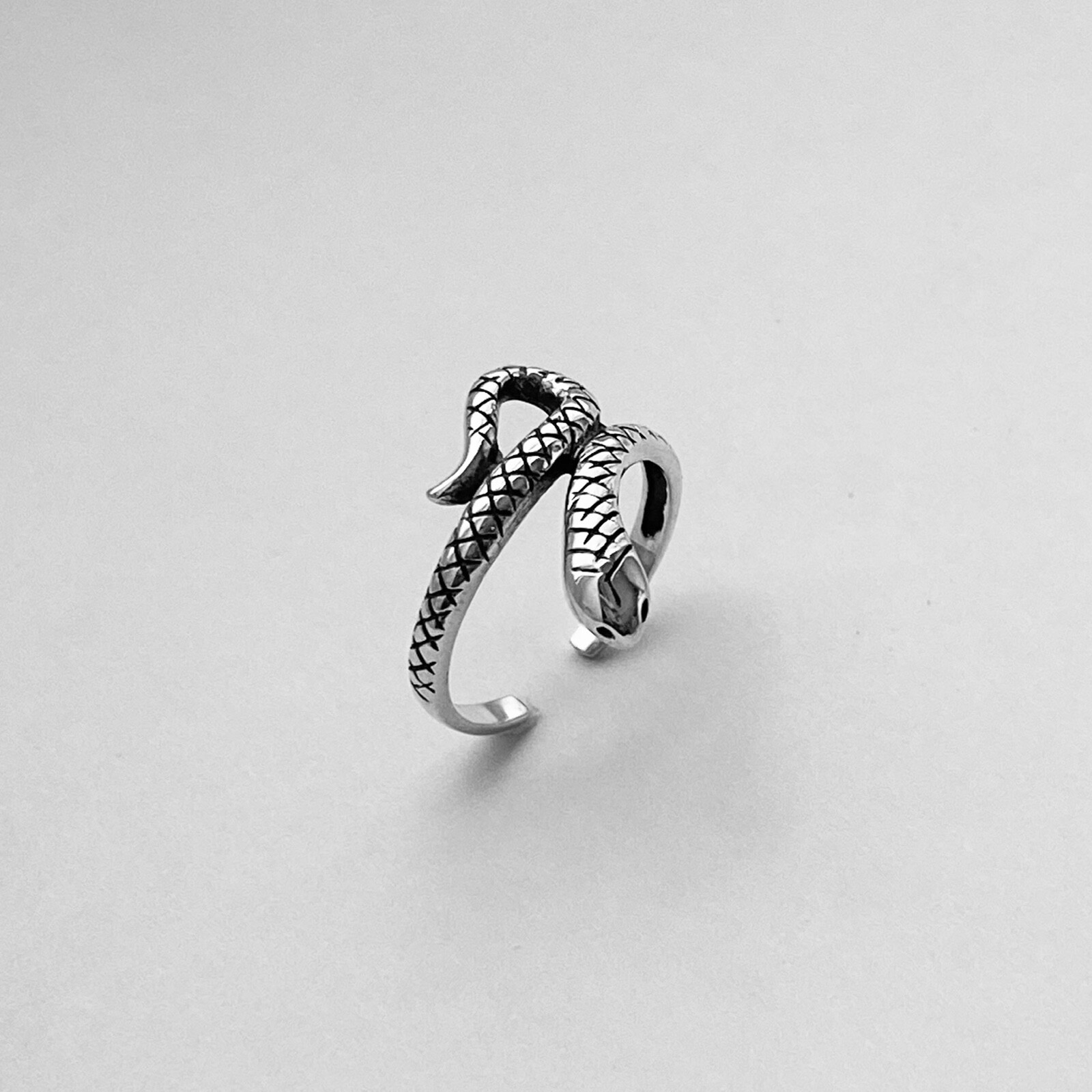 Sterling Silver Snake Toe Ring, Silver Rings, Midi Ring, Snake Ring