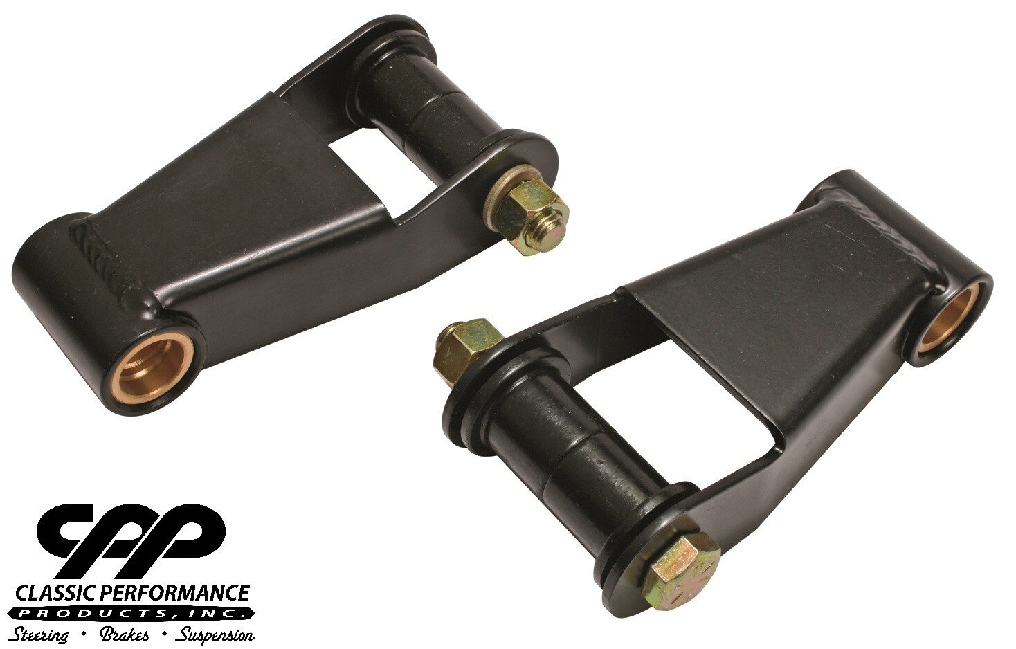 1948-1952 Ford F-1 F1 Truck 2" Drop Rear Leaf Spring Shackle Kit Pair