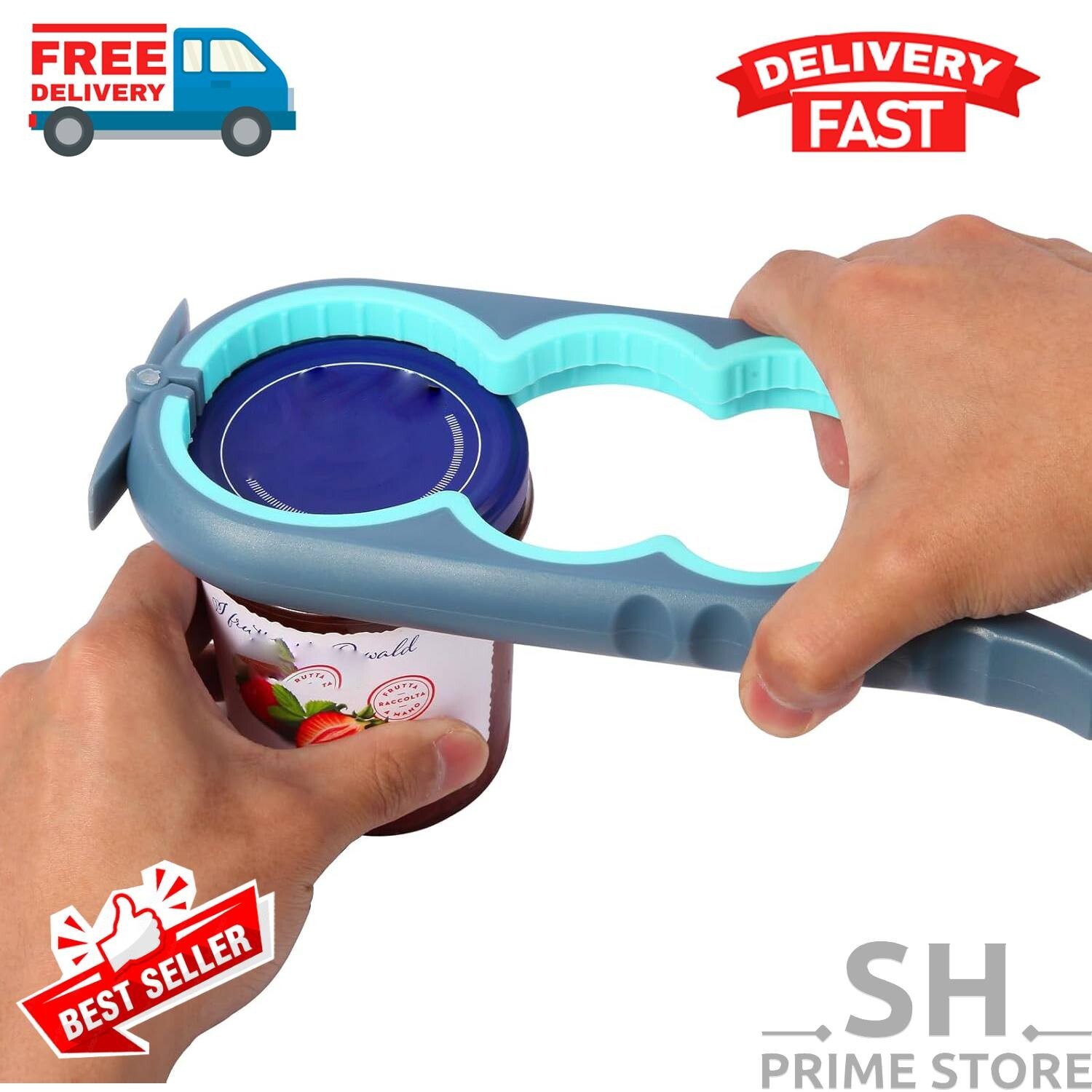 Jar Opener for Weak Hands, Seniors with Arthritis, Bottle Opener to Remove Stubb