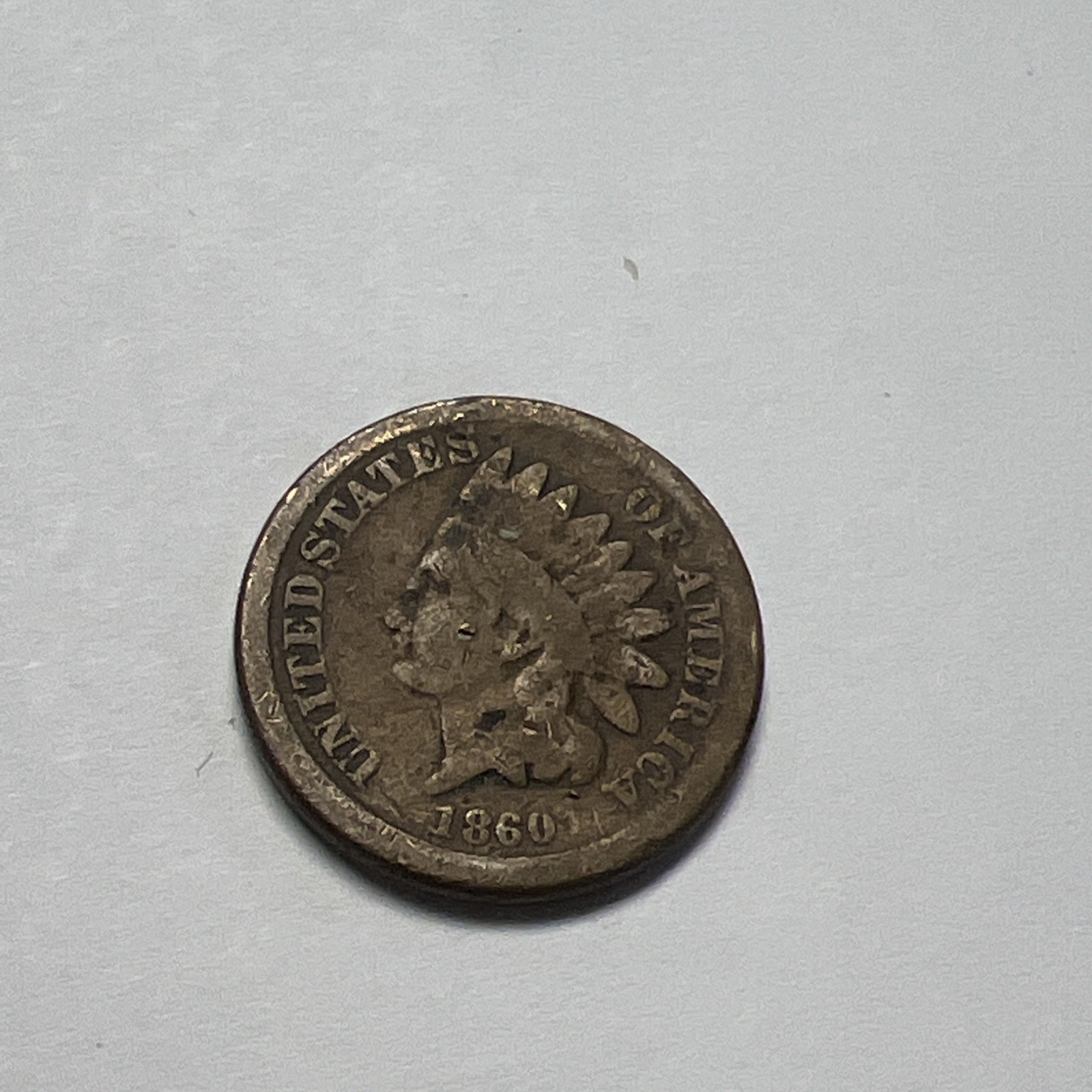 1860 indian head cent see photos ready to ship #525