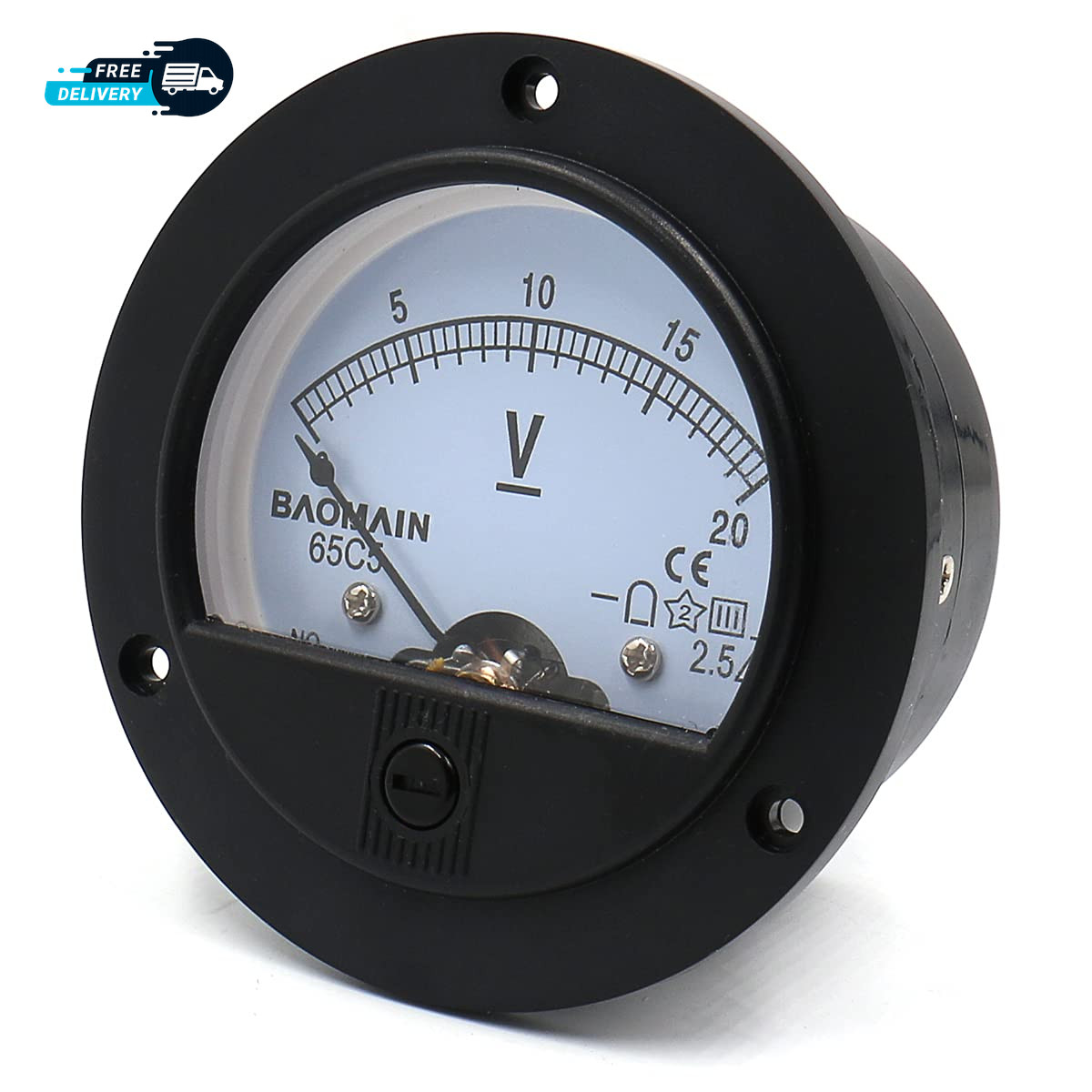 65C5 Analogue Panel Meter Volt Voltage Gauge Analog Voltmeter DC 0-20 V