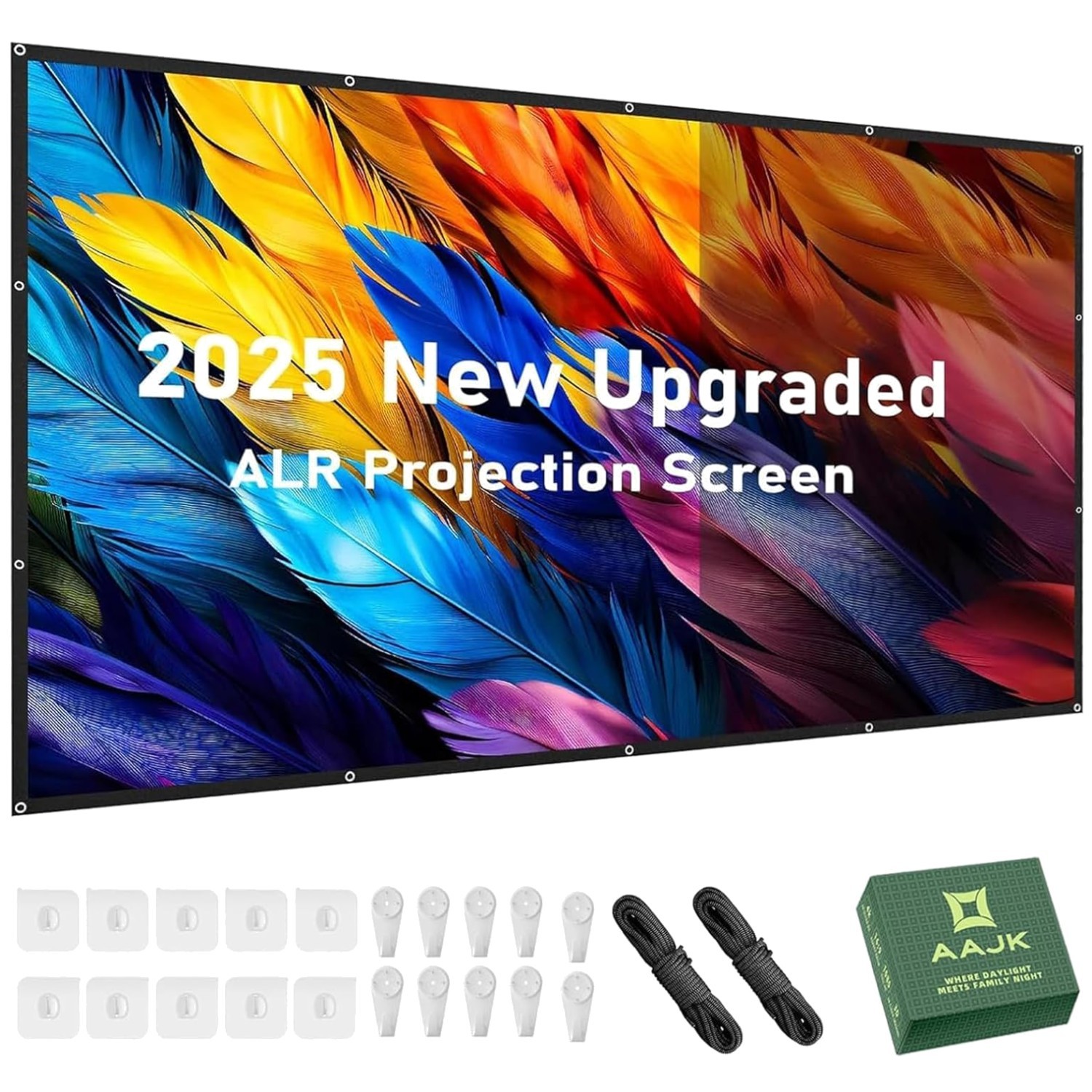 ALR Projector Screen 16:9 HD - Foldable 120in for Movies]