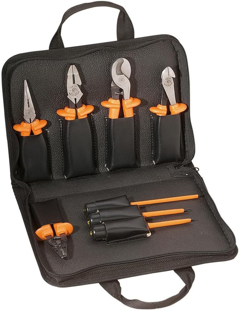 Klein Tools 33529 Insulated Tool Kit - 1000V Rated Pliers, Screwdrivers & More