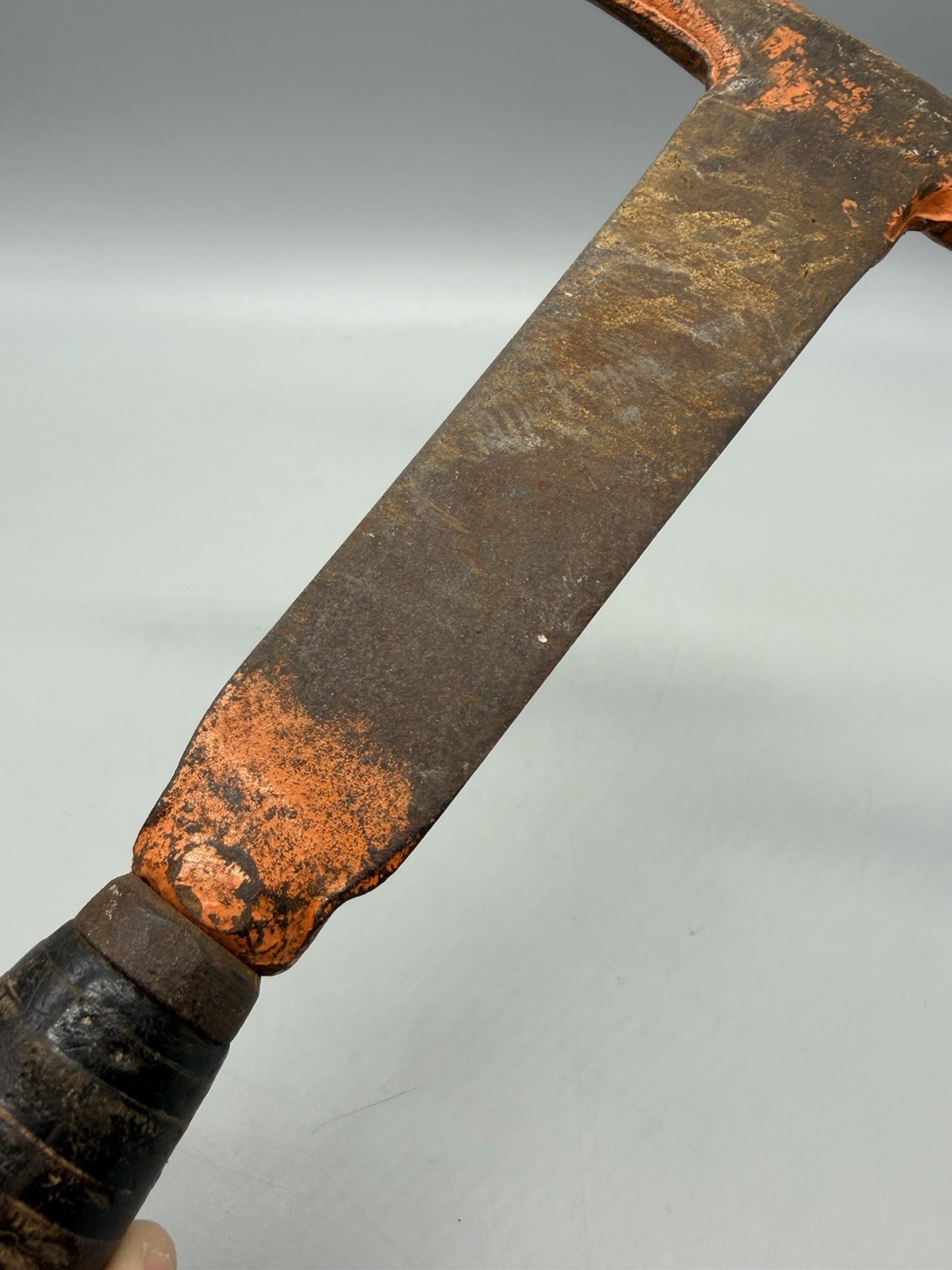 Antique Belden Machine Co. "Slate Roofing Hammer" W/ Leather Stack Handle