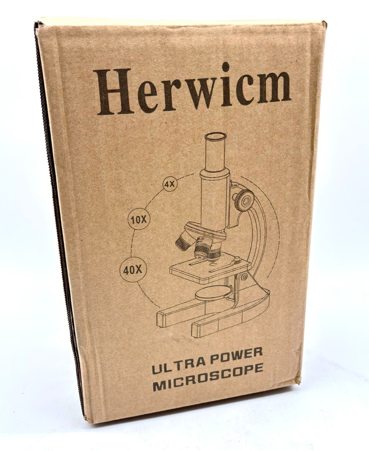 NEW Herwicm 2000X Ultra Power School Lab Microscope - White
