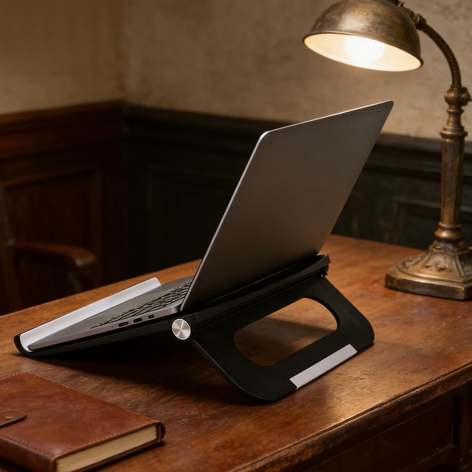 Foldable Laptop Stand, Portable Computer Riser, Ventilated Desk Holder