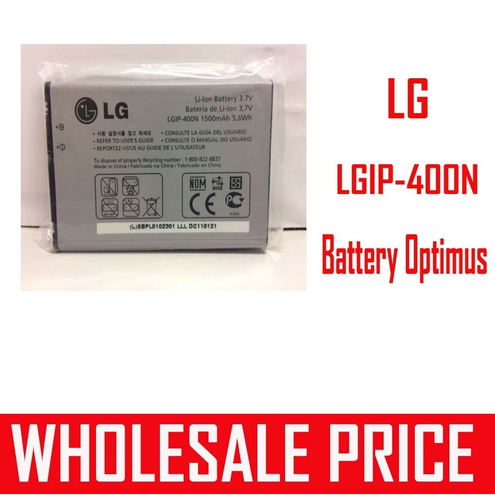 NEW OEM LG LGIP-400N Battery Optimus M/C/U/V/T/S/1 VM670 LS670 P509 MS690 P500