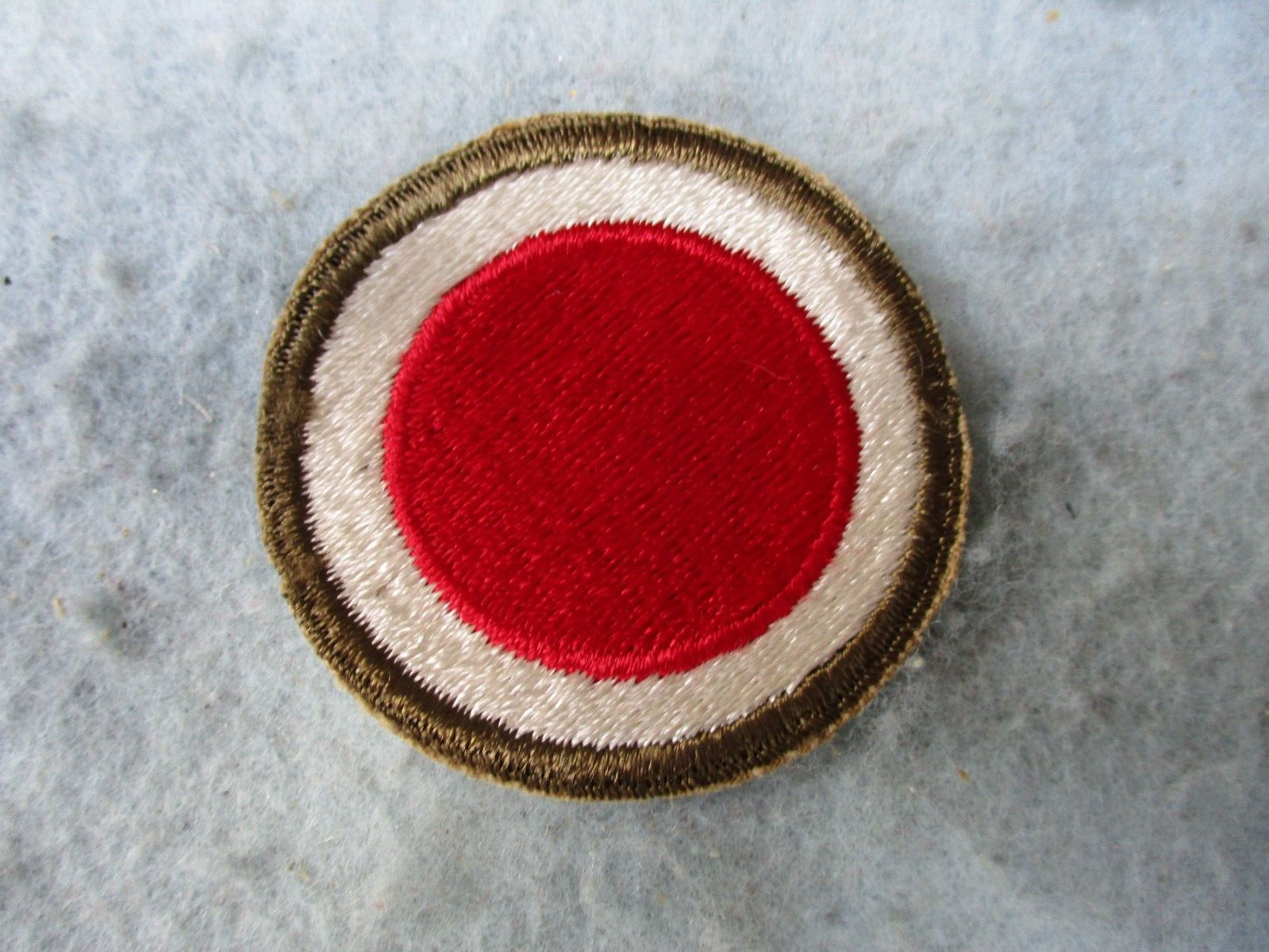 WWII US Army Patch 37th Division Buckeye Pacific OD Border Variation Decorated