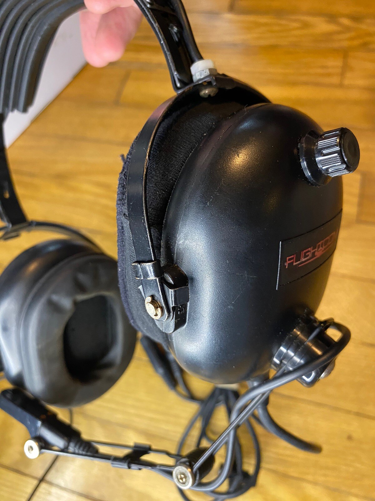 Vintage Flightcom Blackhawk Model 5DX Aviation Headset 1179